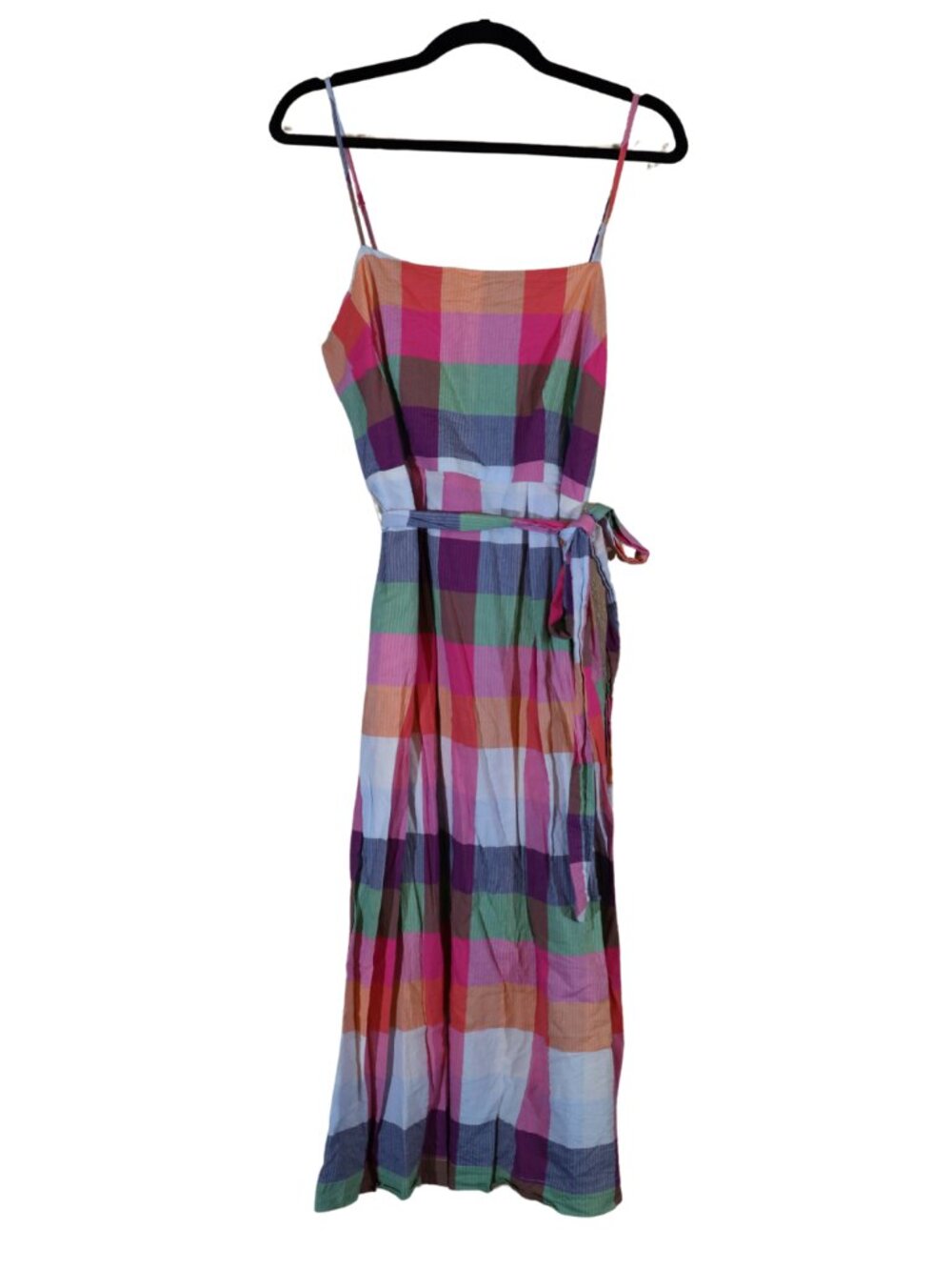 Kate Spade x Target Plaid Tie-Waist Midi Dress Multicolor Size M